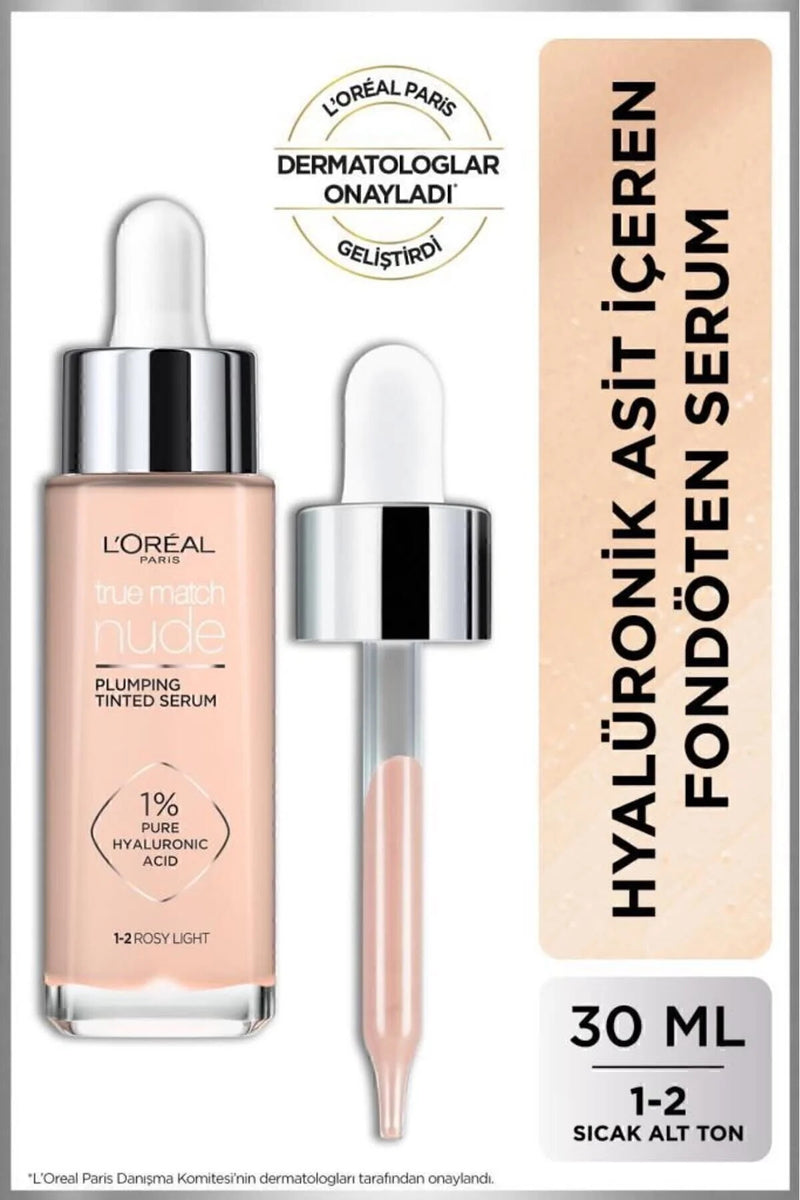 True Match Nude Fondöten Serum 1-2 Rosy Light